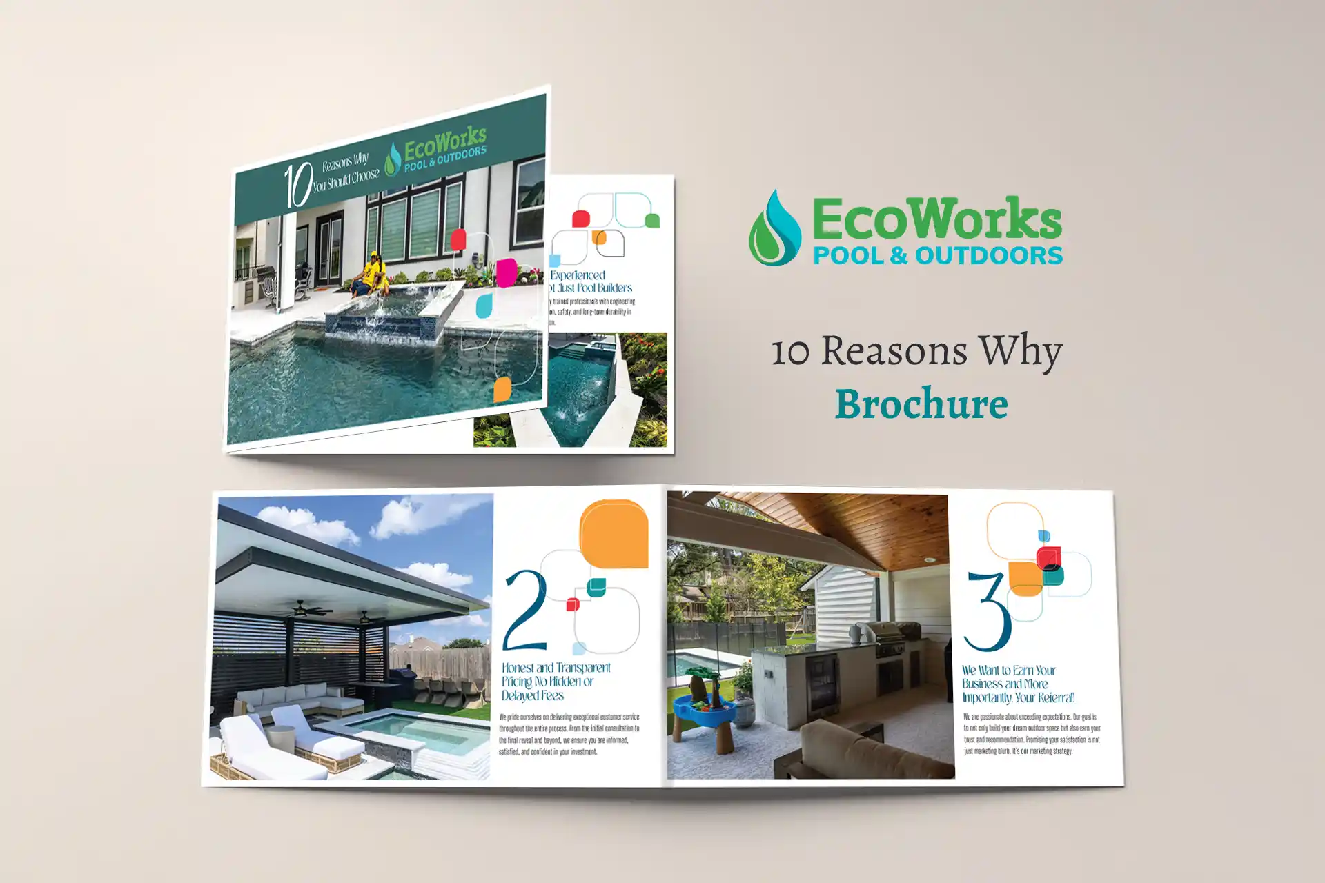 Ecoworks 10 reason why Eco works 10 reason Why brochure designed by Great Impression