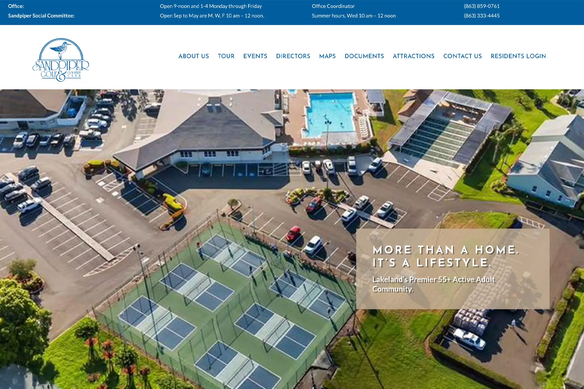 Sandpiper website designed by Great Impressions